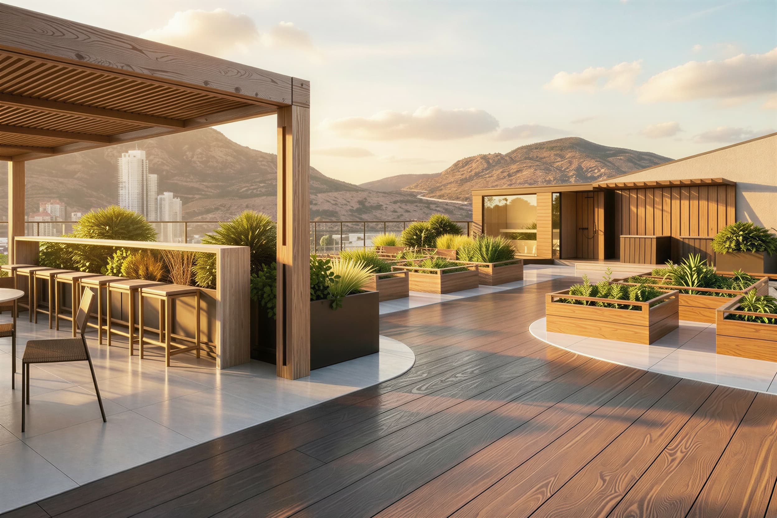 Cinematic architectural hero render of Serenity in Kelowna